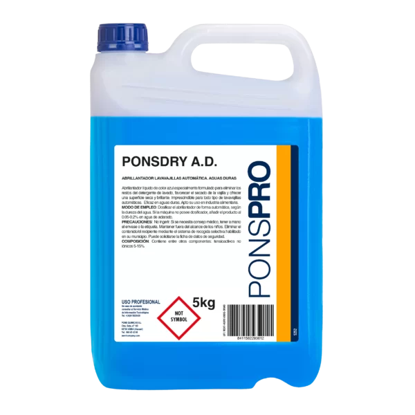 Abrillantador para máquinas automáticas PONSDRY AD