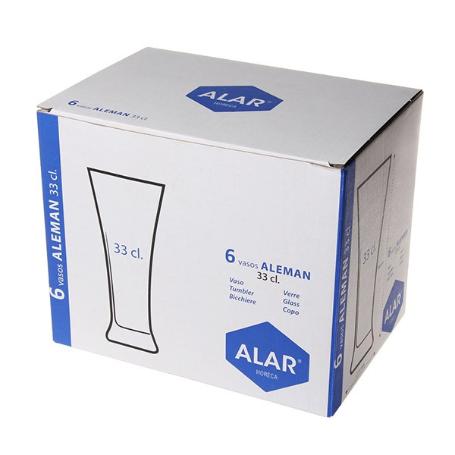Vaso Tubo Aleman 33cl 6U