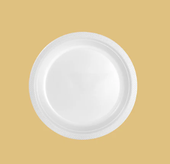 Plato Llano 22cm Plástico 25U