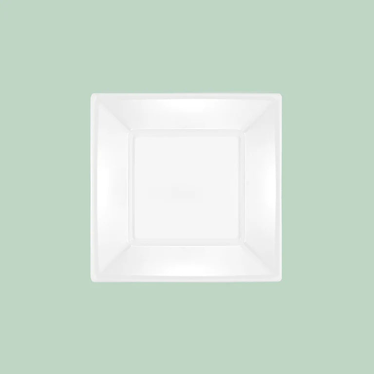 Plato Llano Cuadrado 17x17cm 4U