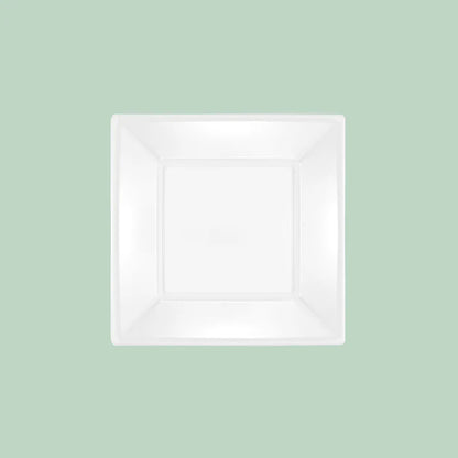 Plato Llano Cuadrado 17x17cm 4U