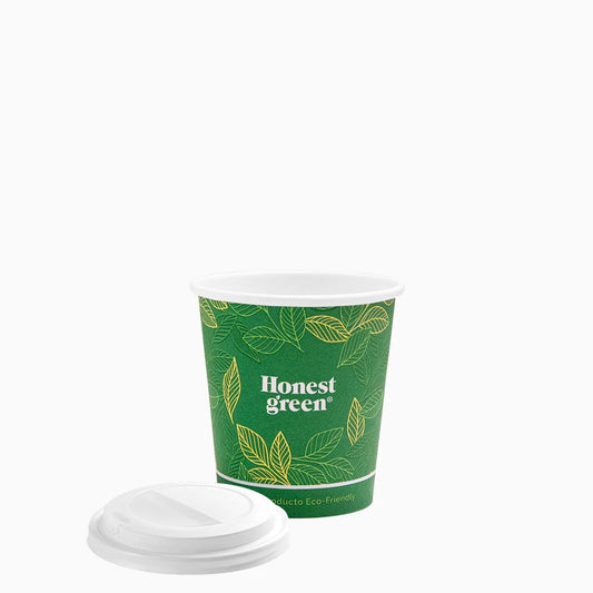 Vaso Cartón 120cc con Tapa 25U