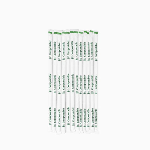 Pajita Pla Flexibles 21cm Enfundada 100U