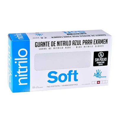 Guantes Nitrilo Azul Sin polvo 100U