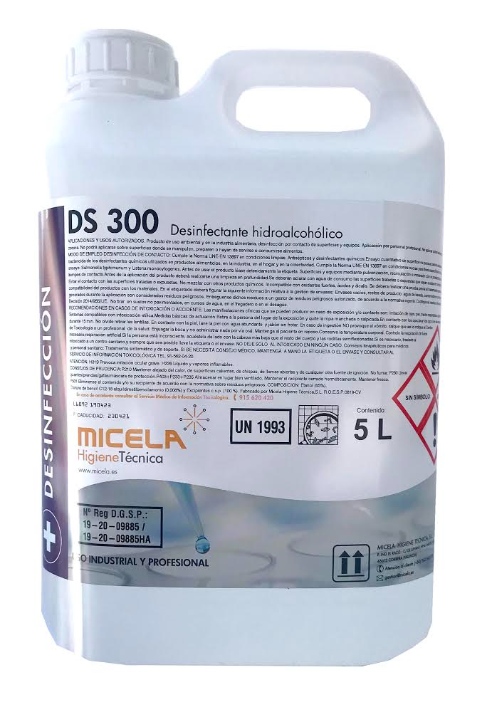 Desinfectante hidroalcohólico DS 300