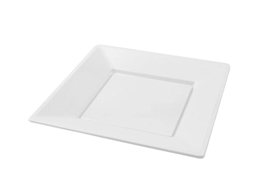 Plato Llano Cuadrado 23x23cm 5U